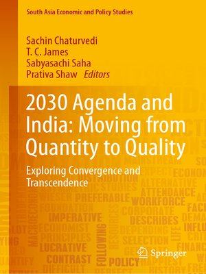 cover image of 2030 Agenda and India